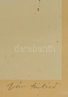 Iván Szilárd (1912-1988): Beszélgetők. Szitanyomat, papír, jelzett, üvegezett keretben, 25×26 cm