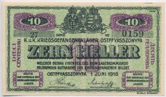 Ostffyasszonyfa / Hadifogolytábor 1916. június 1. 10f arab sorozat- és sorszámmal T:I
Adamo HHO-2.1