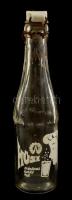 cca 1960 Hüsi szénsavas üdítő, feliratos csatos üveg. 24 cm