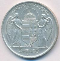 1939. 5P Ag "Horthy balra" T:1-
Adamo P8.2