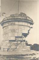 1931 Brassó, Kronstadt, Brasov; Lerombolt Árpád emlékmű a Cenk hegyen / monument destroyed by the Romanians, Elekes Brasov photo