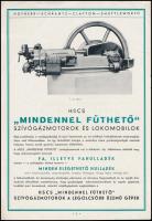 1938 Bp., Hofherr-Schrantz-Clayton-Schuttleworth Magyar Gépgyári Művek Rt. "Mindennel fűthető m...