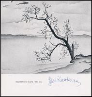 Basilides Barna (1903-1967) festő aláírása kiállítási prospektuson