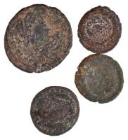 Római Birodalom 4db-os vegyes római rézpénz tétel a Kr. u. III-IV. századból T:2-,3 Roman Empire 4pcs of various Roman copper coins from the 3rd and 4th century AD C:VF,F