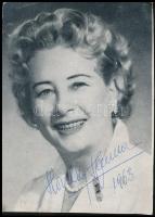 Honthy Hanna (1893-1978) színésznő aláírása az őt ábrázoló képen