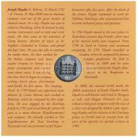 2009. 5Ft-200Ft "Haydn" (7xklf) forgalmi érme sor, benne "Joseph Haydn" Ag emlék...