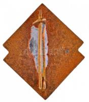 1960-1970. "Postások Szakszervezete" zománcozott fém jelvény (24x20mm) T:1-,2