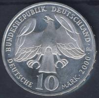 NSZK 2000. 10M Ag "Bach" T:BU