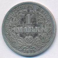 Német Birodalom 1875F 1M Ag T:2-,3 German Empire 1875F 1 Mark Ag C:VF,F