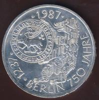 NSZK 1988. 10M Ag "750 éves Berlin" T:BU