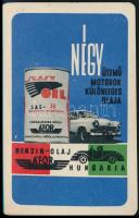 1962 ÁFOR motorolaj reklámos kártyanaptár