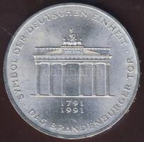 NSZK 1991. 10M Ag "Brandenburg-i kapu" T:BU