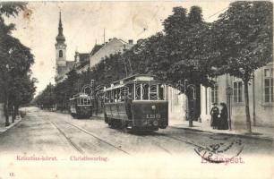 1904 Budapest I. Krisztina körút, 125 és 66-os számú villamosok (fl)