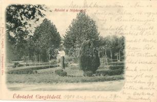 1900 Cegléd, Népkert, park. Piros I. kiadása