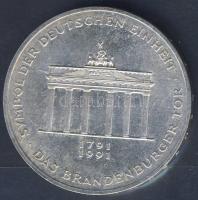 NSZK 1991. 10M Ag "Brandenburg-i kapu" T:BU