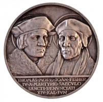 Vatikán 1935. "XI. Pius pápa / Morus Tamás - Fisher Szent János" jelzetlen Ag? emlékérem. ...