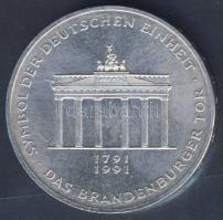 NSZK 1991. 10M Ag "Brandenburg-i kapu" T:BU