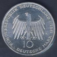 NSZK 1991. 10M Ag "Brandenburg-i kapu" T:BU