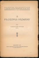 Gerencsér István: A filozófus Pázmány. Palaestra Calasanctiana. 19. Bp.,1937, "Élet." Kiad...