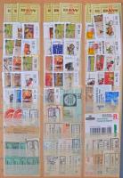 1620 db kivágás, ragjegy, címke, bélyegzés A/4-es 10 lapos berakóban