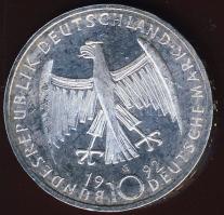 NSZK 1992. 10M Ag "Kollwitz" T:BU