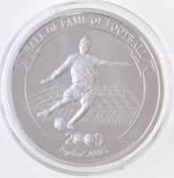 Uganda 2006. 2000Sh Ag A labdarúgás halhatatlanjainak csarnoka - Anglia 2000-es évek / David Beckham T:PP Uganda 2006. 2000 Shillings Ag Hall of Fame of Football - England 2000s / David Beckham C:PP