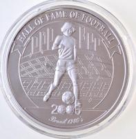 Uganda 2006. 2000Sh Ag "A labdarúgás halhatatlanjainak csarnoka - Brazília 1980-as évek / Zico" T:PP Uganda 2006. 2000 Shillings Ag "Hall of Fame of Football - Brazil 1980s / Zico" C:PP