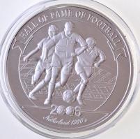 Uganda 2006. 2000Sh Ag A labdarúgás halhatatlanjainak csarnoka - Hollandia 1990-es évek / Ronald Koeman T:PP  Uganda 2006. 2000 Shillings Ag Hall of Fame of Football - Netherlands 1990s / Ronald Koeman C:PP