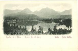 Tátra, Tatry; Csorbai-tó, Stengel / lake, mountains