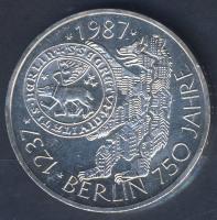 NSZK 1987. 10M Ag "750 éves Berlin" T:BU