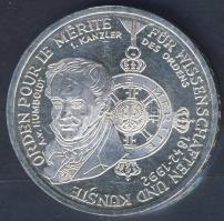 NSZK 1992. 10M Ag "Pour le Mérite" T:BU