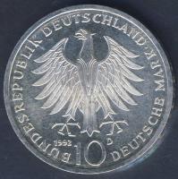 NSZK 1992. 10M Ag "Pour le Mérite" T:BU