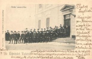 1899 Tata, Tata-Tóváros; Tatai convictus (konviktus), diákok: 1. Direktor úr, 3. levél írója. Engländer és Társa kiadása