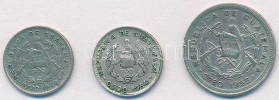 Guatemala 1956. 5c Ag + 1958. 10c Ag + 1964. 5c Ag T:2,2-
Guatemala 1956. 5 Centavos Ag + 1958. 10 ...