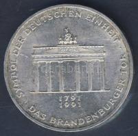 NSZK 1991. 10M Ag "Brandenburg-i kapu" T:BU
