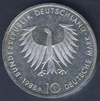 NSZK 1988. 10M Ag "Schopenhauer" T:BU