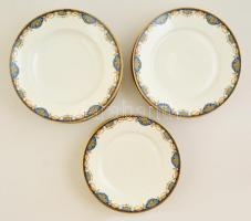 12 db francia porcelán tányér. matricás, jelzett, hibátlan d: 22 cm