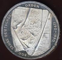 NSZK 1990. 10M Ag "800 éves a Deutscher Orden" T:BU