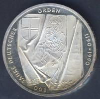 NSZK 1990. 10M Ag "800 éves a Deutscher Orden" T:BU