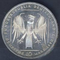 NSZK 1990. 10M Ag "800 éves a Deutscher Orden" T:BU