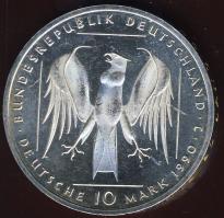 NSZK 1990. 10M Ag "800 éves a Deutscher Orden" T:BU