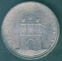 NSZK 1989. 10M Ag "800 éves a hamburgi kikötő" T:BU