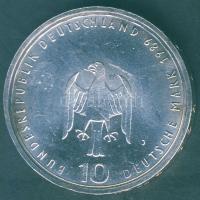 NSZK 1989. 10M Ag "800 éves a hamburgi kikötő" T:BU