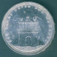 NSZK 1989. 10M Ag "800 éves a hamburgi kikötő" T:BU