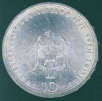 NSZK 1989. 10M Ag "800 éves a hamburgi kikötő" T:BU