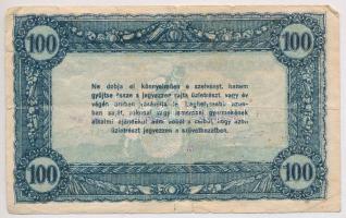 ~1920. 100K "Vásárlási visszatérítés" rajta "Dunavecsei Hangya fogy. és ért." bé...