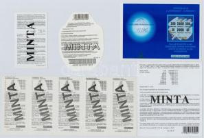 ~1990-200. 5db klf "MINTA" sosrjegy, közte "Katica", "Hódos sorsjegy - Álom...