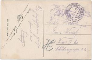 Gruss aus Pola / K.u.K. Kriegsmarine mariner humorous art postcard.C. Fano Pola 1917