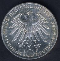 NSZK 1988. 10M Ag "Zeiss" T:BU