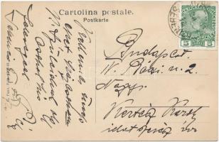 "Fröhliche Weihnachten!" / K.u.K. Kriegsmarine mariner humorous art postcard.C. Fano Pola ...